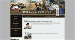 Desktop Screenshot of 22pkwkfor.wp.mil.pl