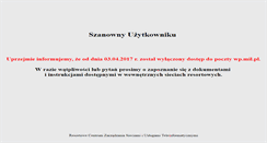 Desktop Screenshot of poczta.wp.mil.pl