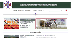 Desktop Screenshot of koszalin.wku.wp.mil.pl
