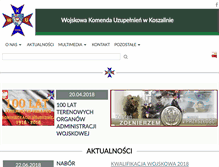Tablet Screenshot of koszalin.wku.wp.mil.pl