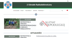 Desktop Screenshot of 2orel.wp.mil.pl