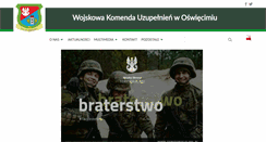 Desktop Screenshot of oswiecim.wku.wp.mil.pl