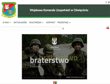 Tablet Screenshot of oswiecim.wku.wp.mil.pl