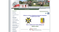 Desktop Screenshot of kedzierzynkozle.wku.wp.mil.pl