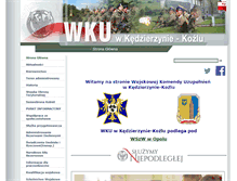 Tablet Screenshot of kedzierzynkozle.wku.wp.mil.pl