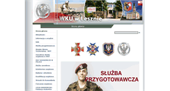 Desktop Screenshot of leszno.wku.wp.mil.pl