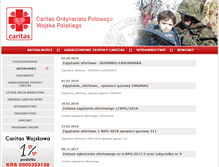 Tablet Screenshot of caritas.wp.mil.pl