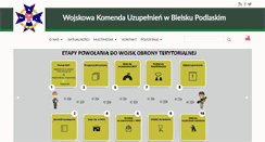 Desktop Screenshot of bielskpodlaski.wku.wp.mil.pl