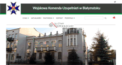 Desktop Screenshot of bialystok.wku.wp.mil.pl