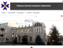 Tablet Screenshot of bialystok.wku.wp.mil.pl