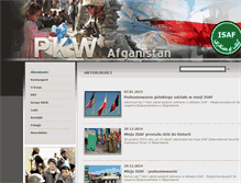 Tablet Screenshot of isaf.wp.mil.pl