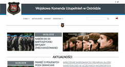 Desktop Screenshot of ostroda.wku.wp.mil.pl