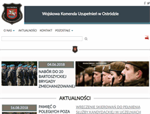 Tablet Screenshot of ostroda.wku.wp.mil.pl